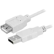 Logilink Usb 2.0 extensio cable, A female, male, 3 m, Grey  Cu0011 4052792013702