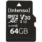 Memory Micro Sdxc 64Gb C10/W/Adapter 3433490 Intenso  4034303022366