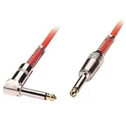 Mono audio cable 6.3Mm, red, 6.0M. Lindy  6006 4002888060066