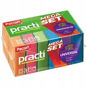 Paclan Practi Mega komplekts trauku mazgāšanas sūkļi 12 gab. Xxpaclzmywak12  5900942135547