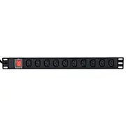 Pagarinātājs Gembird Pdu 16A 3500W 10 pcs C13 sockets  Eg-Pdu-10C132C19 8716309127202 Lipgempdu0001