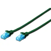 Patch cord U/Utp kat.5e Pvc 3M green  Dk-1512-030/G 4016032199113 Akassksp5000032