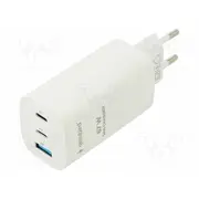 Power supply switching mains,plug-in 5Vdc, 3.25A 65W white  Taucpdqc6501W Ta-Uc-Pdqc65-01-W