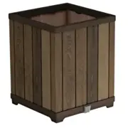 Puķu pods Deco Square Tall Planter Walnut  29213623533 7290112642844