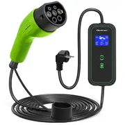 Qoltec Mobile charger for Ev 2-In-1 Type2  3.5Kw 230V Schuko 16A Lcd Portable Wallbox 5M 5901878524702 85044060