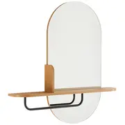 Spogulis Aalborg ar plauktu 92X15Xh93Cm, ozols  45092 4741243450929