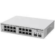 Switch Mikrotik Css318-16G-2SIn 18P Pārvaldīts Gigabit/10G  4752224009227 Swtmkrzar0037
