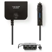 Universal Dc Power Adapter  5/12 Vdc Car charger/USB 3-Way Dcpa001