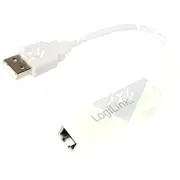 Usb to Ethernet adapter Rj45 socket,USB A plug 2.0 white  Ua0144B