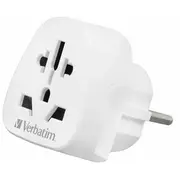Verbatim Adapter podróżny Eu Uk Us Wteu-02 biały white 49549  023942495499 85044030