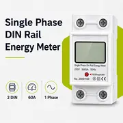 Vienfāzes elektroenerģijas skaitītājs Probase 0.3-60A, 230/240V, 2Xdin  1F-2Din-Lcd 3100000697365