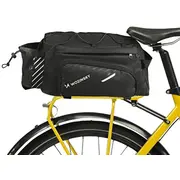Wozinsky Bike Pannier Rack Bag with Shoulder Strap 9L Rain Cover Included Black Wbb22Bk  5907769300646 42029298