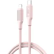 Xo Nb-Q265A datu pārraides un uzlādes vads  Usb-C uz Lightning 27W 1M rozā 6920680854981 85044030