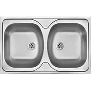 2-Bowl steel sink - overlay  Zm5 3200 5907650845799 Wlononwcr1839