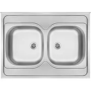 2-Bowl steel sink - overlay  Zm6 320N 5907650846550 Wlononwcr1678
