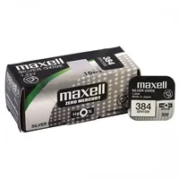 384 baterijas 1.55V Maxell sudraba-oksīda Sr41Sw iepakojumā 1 gb.  Bat384.Mx1 3100001477751