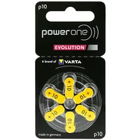 6 x Power One Evolution Varta 10 hearing aid batteries  Bcvap10Ev 0104043752331820 p10