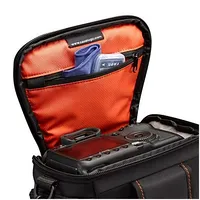 Case Logic  Dcb-306 Slr Camera Bag Black Designed to fit an camera with standard zoom lens attached Internal zippered pocket stores memory cards, filter or cloth Side pockets store extra battery, cables, cap, s Dcb306 858542131962