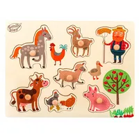 Wooden puzzle Animals farms  Wzsmyr0Uc038034 5905375838034 Spw83803