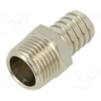 Push-In fitting connector pipe nickel plated brass 16Mm  3040-16-1/2 3040 16-1/2