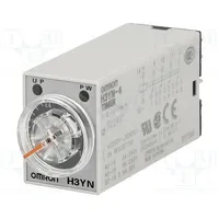 Omron H3Yn-4 Dc24 Timer 0,1S-10Min 4Pdt 250Vac/3A 24Vdc socket  -10-50C Pin
