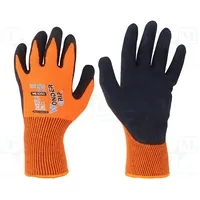 Protective gloves Size 9,L orange acrylic,latex Thermo Lite  Wg-320-L/09 53740