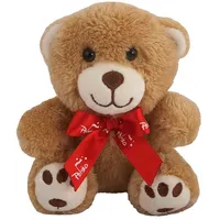 Teddy bear mascot, embroidered with a red bow 12 cm  W1Bepm0Uc015365 5901703115365 13544