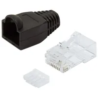 Plug connector Cat.6 100 pcs Rj45 unshielded black  Aklliksawmp0024 4052792027570 Mp0024