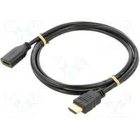 Cable Hdcp 2.2,Hdmi 2.0 Hdmi socket,HDMI plug 1.5M black  Goobay-61308 61308
