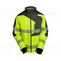 Softshell jacket Size Xxxl fluorescent yellow-grey warning  Vwvwjk267Yg/Xxxl Vwjk267Yg/Xxxl