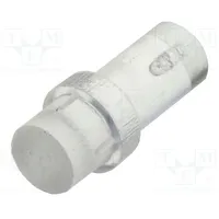 Fiber for Led round Ø3Mm Front flat straight with flange  Plp1-6Mm-F