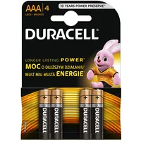 Bataaa.alk.db4 Lr03/Aaa baterijas 1.5V Duracell Basic sērija Alkaline Mn2400 iepakojumā 4 gb.  5000394077164
