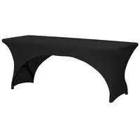 Rectangular table cover - arched black  Fp401 5411244401006