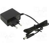 Power supply switched-mode mains,plug 9Vdc 1A 9W Plug Eu  E0909W2E-2555