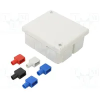 Enclosure junction box X 80Mm Y 95Mm Z 40Mm wall mount Ip54  Jx-Pk-105-Wh Pk-105 White