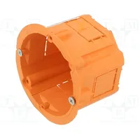 Enclosure junction box Ø 60Mm Z 45Mm plaster embedded orange  Jx-Pk-60M-Or Pk-60M Orange