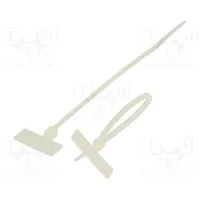 Cable tie with label L 110Mm W 2.5Mm polyamide 80N natural  Mcv-110