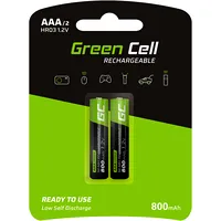 Green Cell Rechargeable Batteries 2X Aaa Hr03 800Mah  Gr08 5903317225881