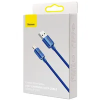 Baseus Crystal cable Usb to Lightning, 2.4A, 2M Blue  Cajy000103 6932172602727 030325