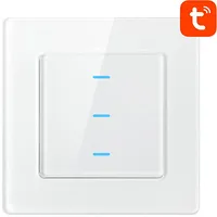 Smart Light Switch Wifi Avatto N-Ts10-W3 3 Way Tuya White  6976037360483 047947