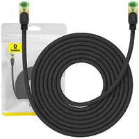 Braided network cable cat.8 Baseus Ethernet Rj45, 40Gbps, 8M Black B0013320C111-06  6932172646820