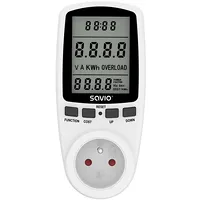 Elektriskais skaitītājs Savio Energy Monitor with Lcd Screen  Qusaomesaviae01 5901986048190 Savae-01