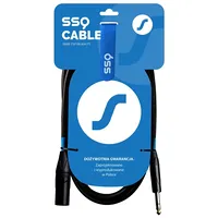 Ssq Jsxm5 Ss-1464 Cable Jack Stereo - Xlr 3-Pin Male 5 m Black  5907688758542 Nglssqkab0026