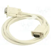Cable D-Sub 15Pin Hd plug,both sides grey 1.8M  Ak-310100-018-E