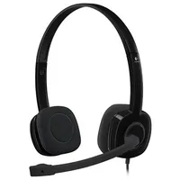 Logitech H151 Corded Stereo Headset - Black 3.5 Mm  5099206057333