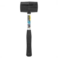 Rubber Hammer Deli Tools Edl5616, 0.5Kg Black  032250367465