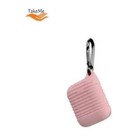 Takeme Apple Ultra-Thin Lined Soft Silicone protective case for Airpods Light Pink  4752128038064