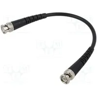 Test lead Bnc plug,both sides Len 0.25M black Z 50Ω Rg223/U  Ct4098-25