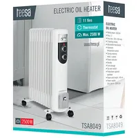 Teesa Tsa8049 Electric Oil Heater White 2500 W  5901890075206 Wlononwcrbomd