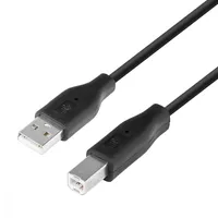 Usb Am-Bm cable 1.8 black  Aktbxku1Pabw18B 5902002055345